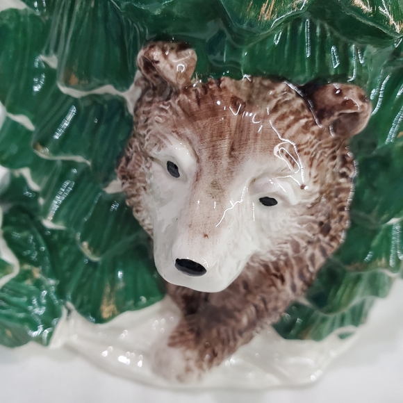 Vintage Large Water Pitcher 9" Fitz & Floyd Santa OLD FASHIONED XMAS 1990 - Picture 12 of 15